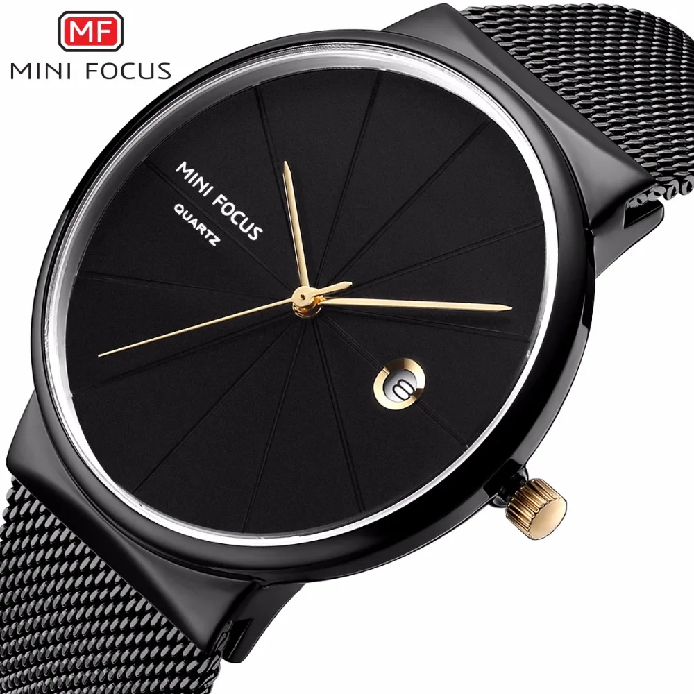 

MINIFOCUS Fashion Men Quartz Watches Luxury Creative Steel Band Casual Men's Watches Simple Waterproof Clock Relogio Masculino