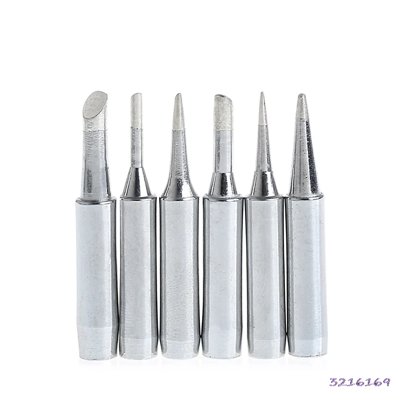 6Pcs Soldering TIP Iron Tip 900M T Type for Hakko 936/937/928 Soldering