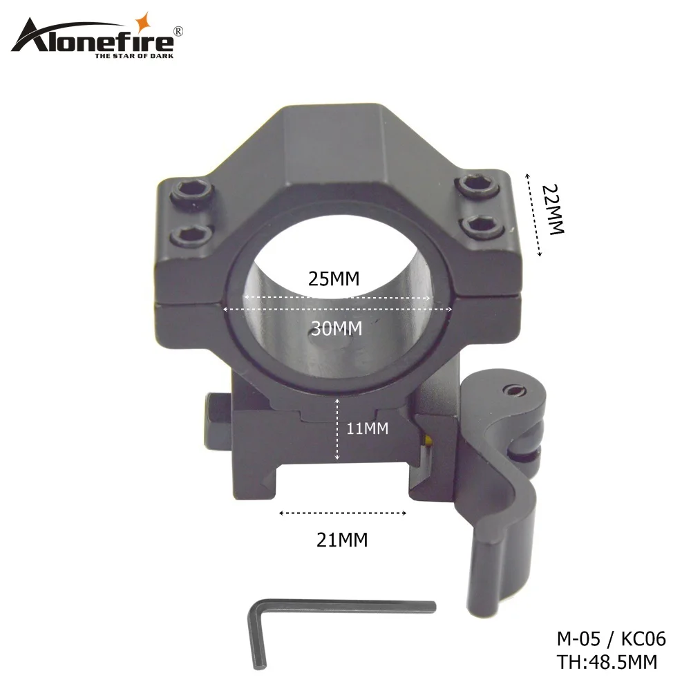 AloneFire M-05 الصيد اكسسوارات 21 مللي متر السكك الحديدية التكتيكية جبل بندقية picatinny 25/30 مللي متر حلقة التكتيكية سريعة الإصدار يتصاعد