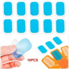 10 шт гелевые наклейки Патчи силиконовый сменный коврик для умной тренировки мышц живота аксессуары для фитнес-оборудования