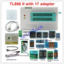 V9.00 TL866II Plus TL866CS и универсальный USB Minipro программист+ 31 адаптер+ тестовый зажим TL866 PIC программист биос