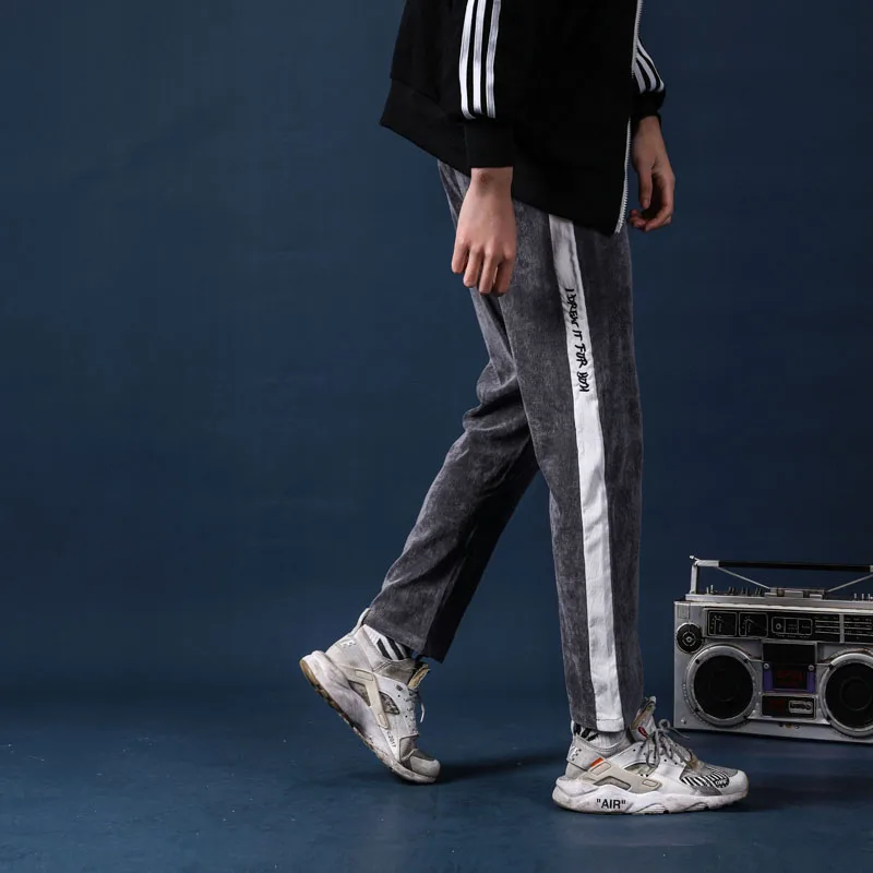 Ankle-length Pants Men Casual Trousers Spring New  Men's Casual Fashion Nine Cent Trousers Mens Joggers