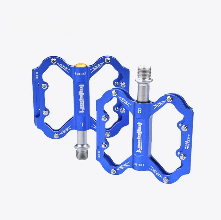

FMF Aluminum Alloy Bicycle Pedal MTB Mountain Road Bike Pedals flat Platform Bicycle Pedal comfortable with 3 sealed Bearings