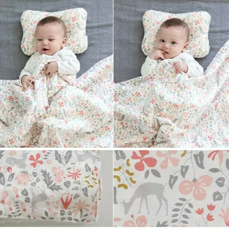 Новейший комплект из 2 предметов, детская накидка, подушка для мальчика, одеяло/одеяло в кроватку мягкий микрофибровый плюш двойной точечный подклад 75*100 см - Цвет: Flowers