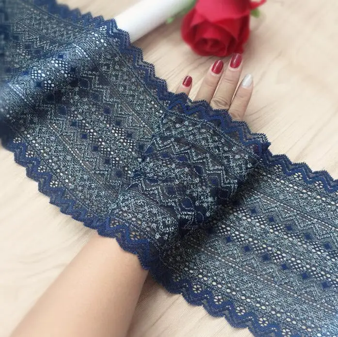 

1 Meter Lace Trim Embroidered Accessories Ribbon High Quality Blue Lace Fabric DIY Handmade Materials Apparel Sewing Decoration