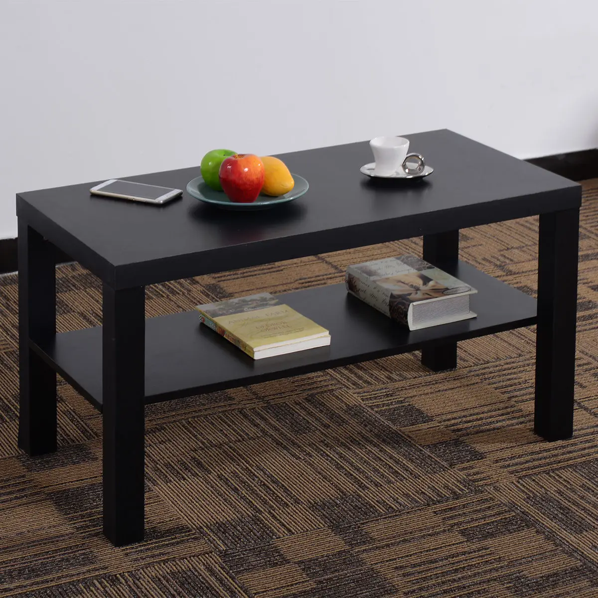 Giantex Coffee End Table Rectangle Modern Living Room Furniture Wood Side Tea Coffee Tables with Storage Shelf HW54051 Giantex Coffee End Table Rectangle Modern Living Room Furniture Wood Side Tea Coffee Tables with Storage Shelf HW54051