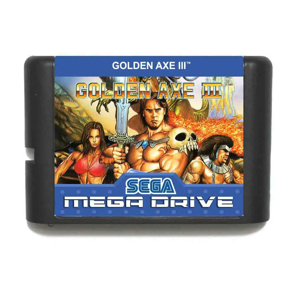 Игровой картридж Golden Axe III 16 бит игровая карта MD с розничной коробкой для Sega Mega Drive
