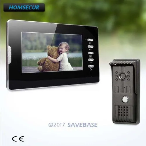 

HOMSECUR 7" Video Intercom System with User-friendly Design of Mute Mode for Good Night Sleep