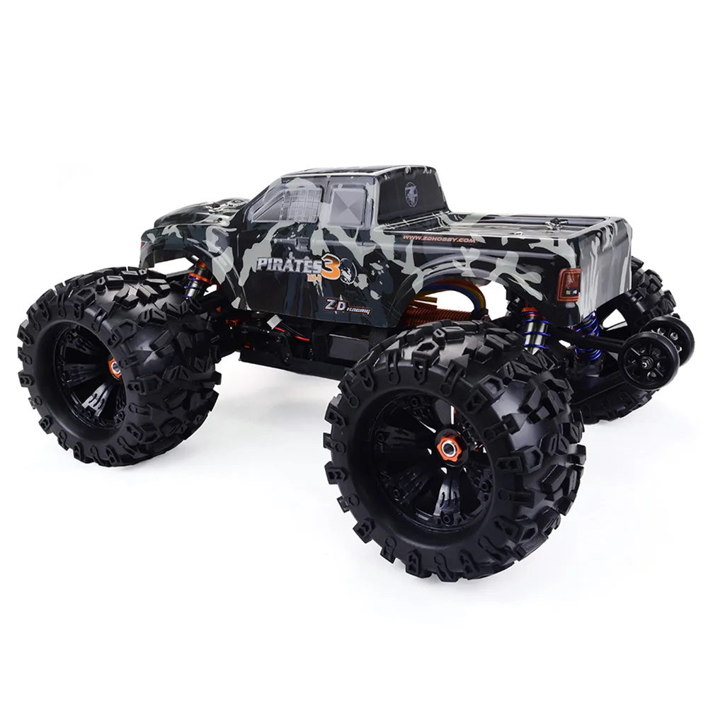 ZD гоночный MT8 пират 3 1/8 бесщеточный RC монстр грузовик RTR регулируемый амортизатор