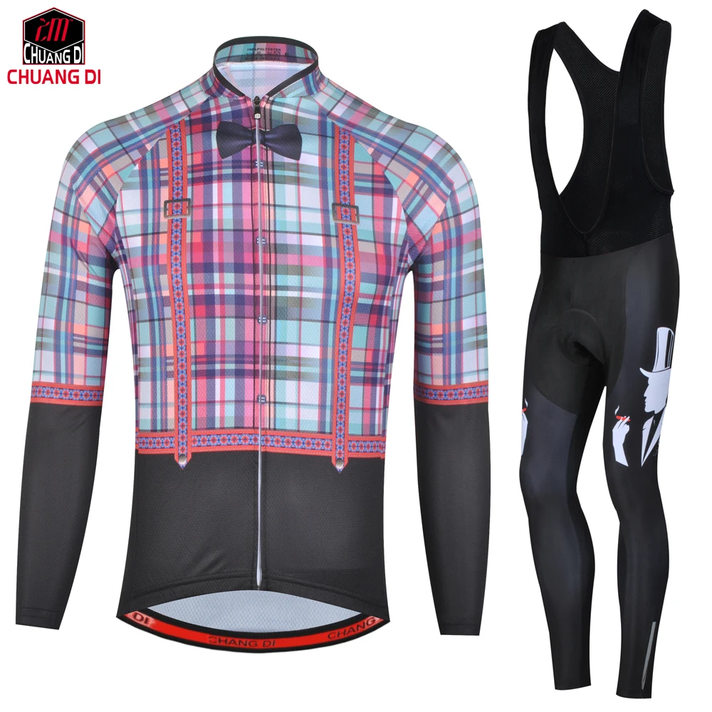 Buy Hot Sale ! CHUANGDI Bike Men's Cycling Suits Long