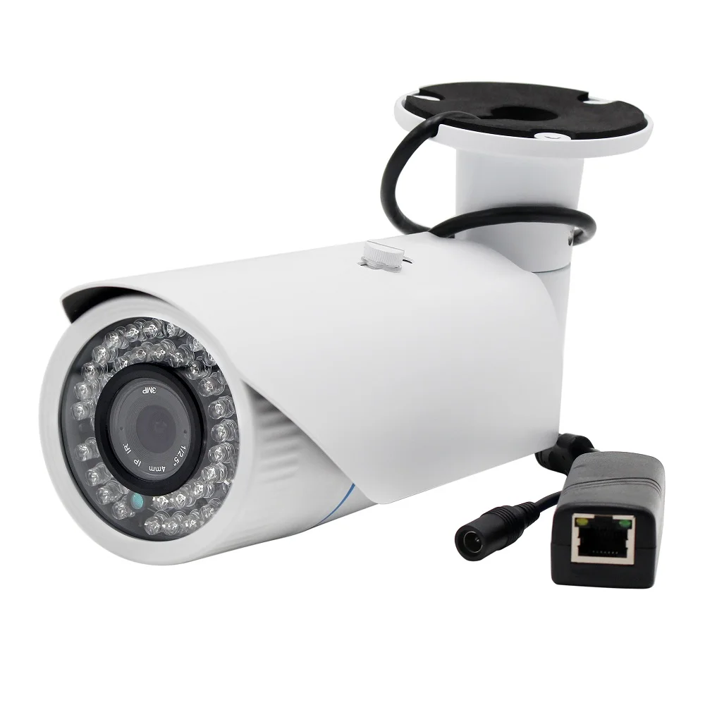 H.264 1mp HD 720 P IP Камера PoE Открытый IP66 сети 1280*720 Пуля безопасности CCTV Камера P2P ONVIF ночное видение 40 м ip Камера