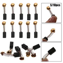 5/10 шт Мини дрель Замена для электрической мясорубки угольные щетки запасные части для электрического двигателя Dremel роторный инструмент 6,5x7,5x13,5 мм