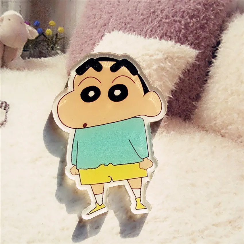 1 шт. Горячая милый мультфильм аминовая акриловая брошь Crayon Shin-chan значки булавка на рюкзак Одежда Декоративные броши