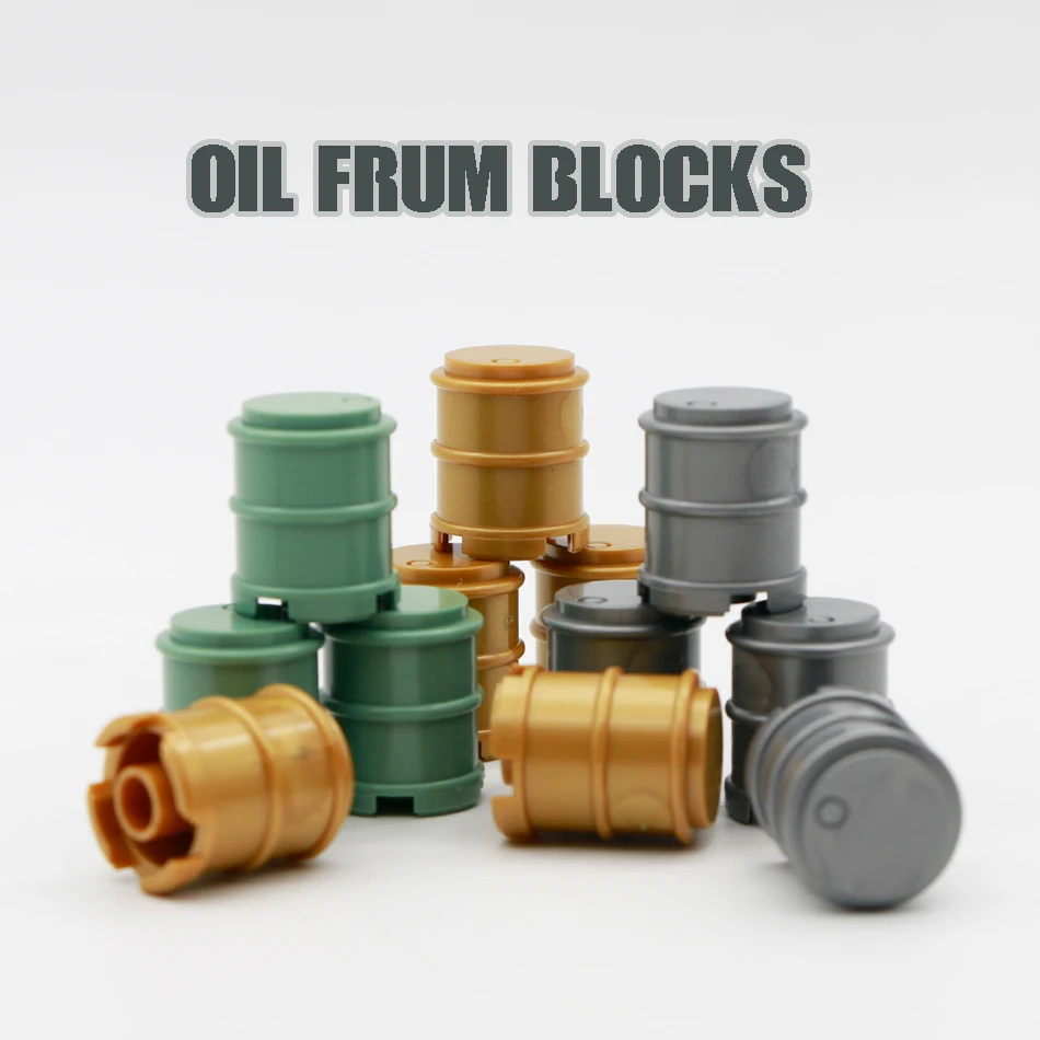 compatible legoed military oil drum