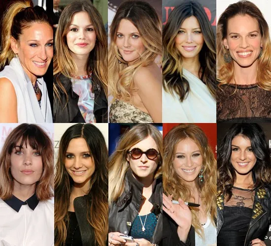Sarah-Jessica-Parker-Rachel-Bilson-Jessica-Biel-Ombre-Hair