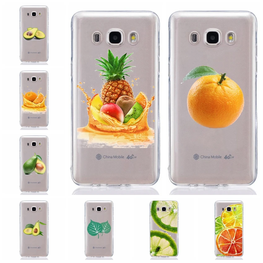 For Samsung Galaxy J1 J2 J3 J5 J7 prime J120 J320 J330 TPU Colorful Soft Fruits pineapple Painted Desig Cover Case Fundas E342 |