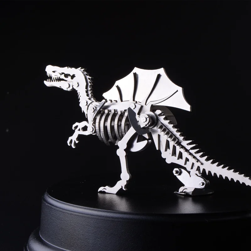 3D металлическая модель, Китайский Зодиак, динозавры, счастливый Бог, зверь, готовая продукция, без сборки, коллекция игрушек, Рабочий стол для взрослых и детей - Цвет: HS0101