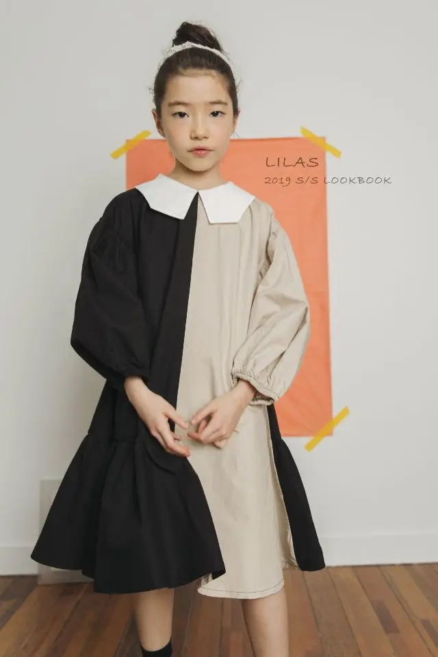 Shujin New 2019 Girls Dress Two Colors Patchwork Children Cotton Dress For Children Princess Dress Personality Teenage Dresses