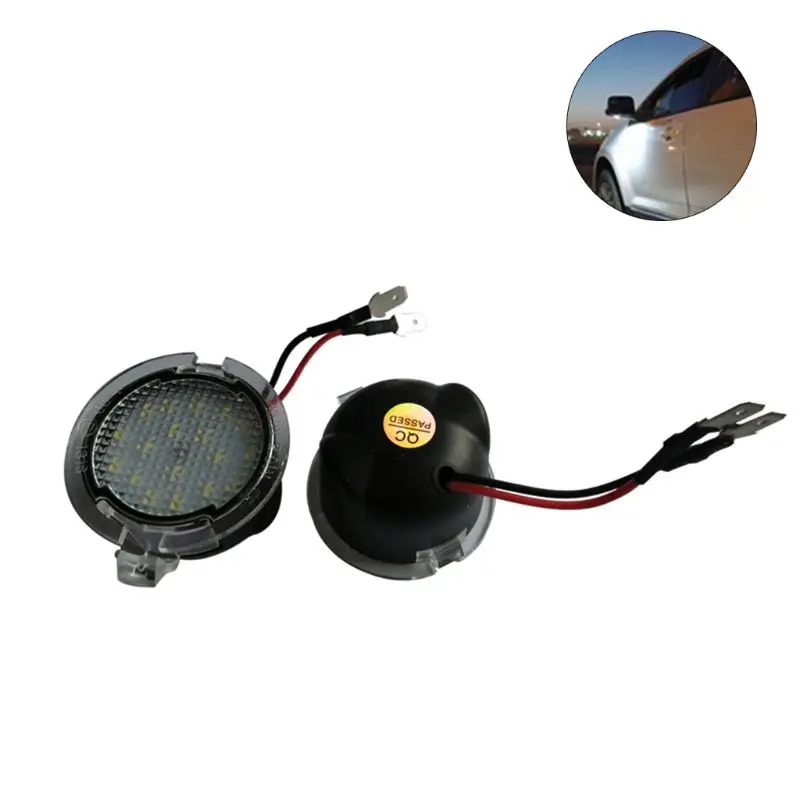 

LED Light Under Mirror Puddle Light led Rear mirror Lamp Car styling accessories For Ford Explorer Mondeo Taurus S-Max