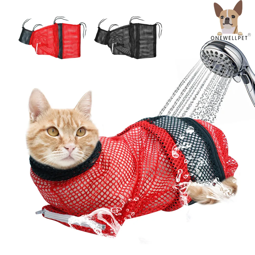 Mesh Cat Grooming Bath Bag Cat Supplies Trimming Injecting Anti Scratch Bite Restraint Washing Bags For Pet Bathing Nail Mesh Cat Grooming Bath Bag Cat Supplies Trimming Injecting Anti Scratch Bite Restraint Washing Bags For Pet Bathing Nail