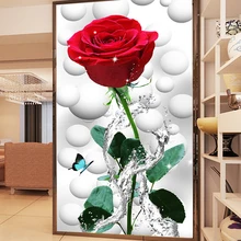 Пользовательские Фото Фреска обои Современная мода 3D бабочка Роза Прихожая Задний план настенные украшения живопись обои