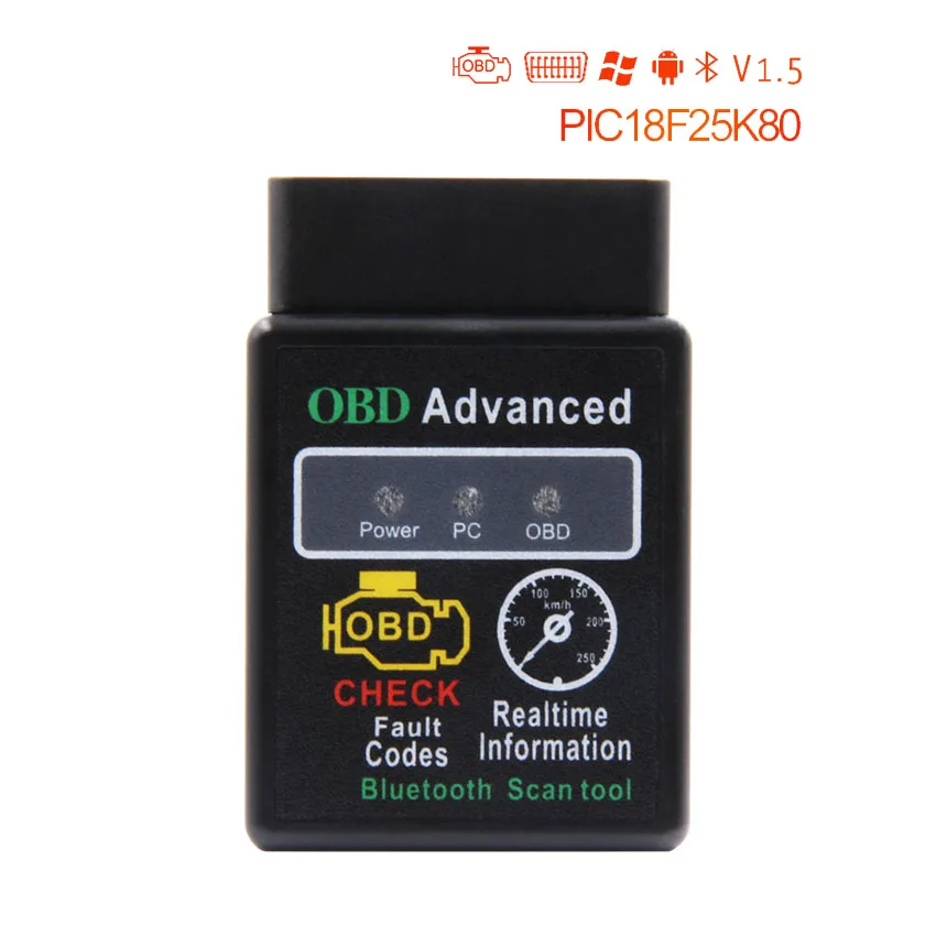 ELM327 V1.5 wifi Bluetooth USB PIC18F25K80 чип OBD OBD2 диагностический считыватель кода сканер ELM 327 V1.5 OBD2 для Android/IOS/PC - Цвет: HH OBD