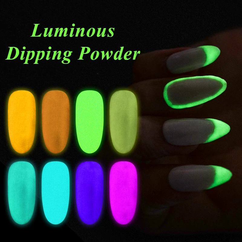 Nail Glitter Powder 8 Colors Dust Luminous Pigment Fluorescent Powder Nail Glitters Glow in the Dark Manicure Decorations Tools Nail Glitter Powder 8 Colors Dust Luminous Pigment Fluorescent Powder Nail Glitters Glow in the Dark Manicure Decorations Tools