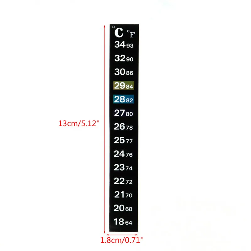 2 шт. аквариумный термометр стикер цифровой двойной масштаб изменение цвета Repitle рыбы наклейка на бак-на измеритель температуры
