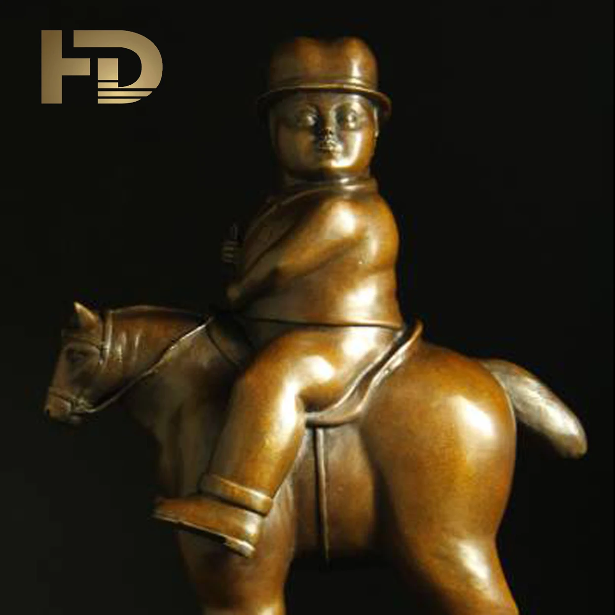 Реалистичная бронзовая благородство ремесло Botero Медная скульптура модная