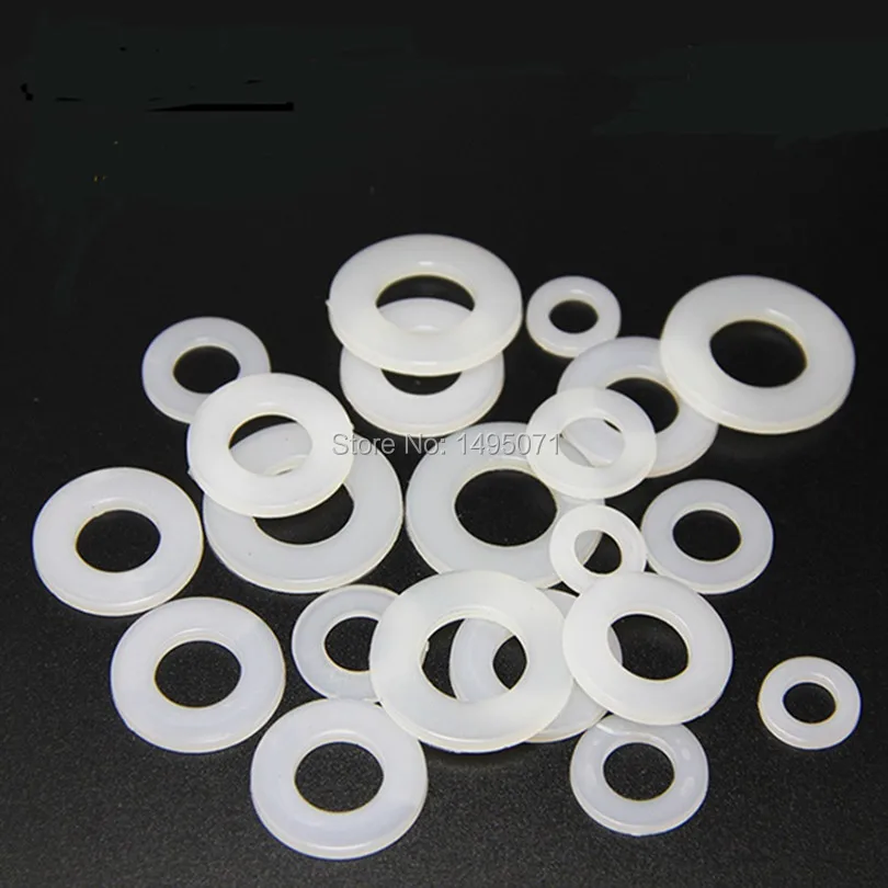 

1000pcs/Lot M3 Nylon Plastic Flat Washer 3x8x1 mm Plain Washer Flat Gasket Ring