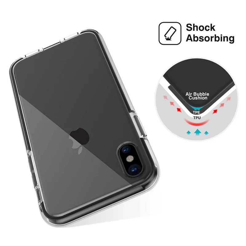 Tekace ясно защиту от ударных нагрузок для iPhone х Тонкий устойчивость к царапинам