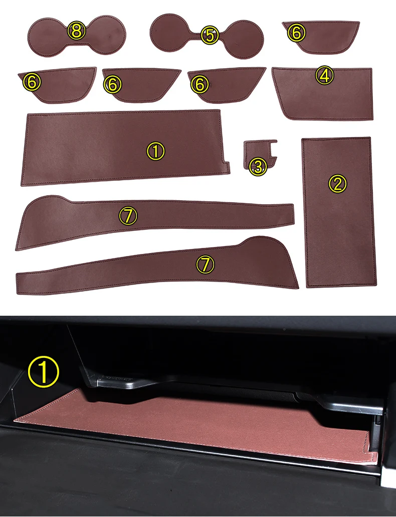 Для интерьера автомобиля слот-коврик для двери приборной панели коробка для хранения латексный коврик автомобильные аксессуары для Lexus UX200 UX250h UX260h