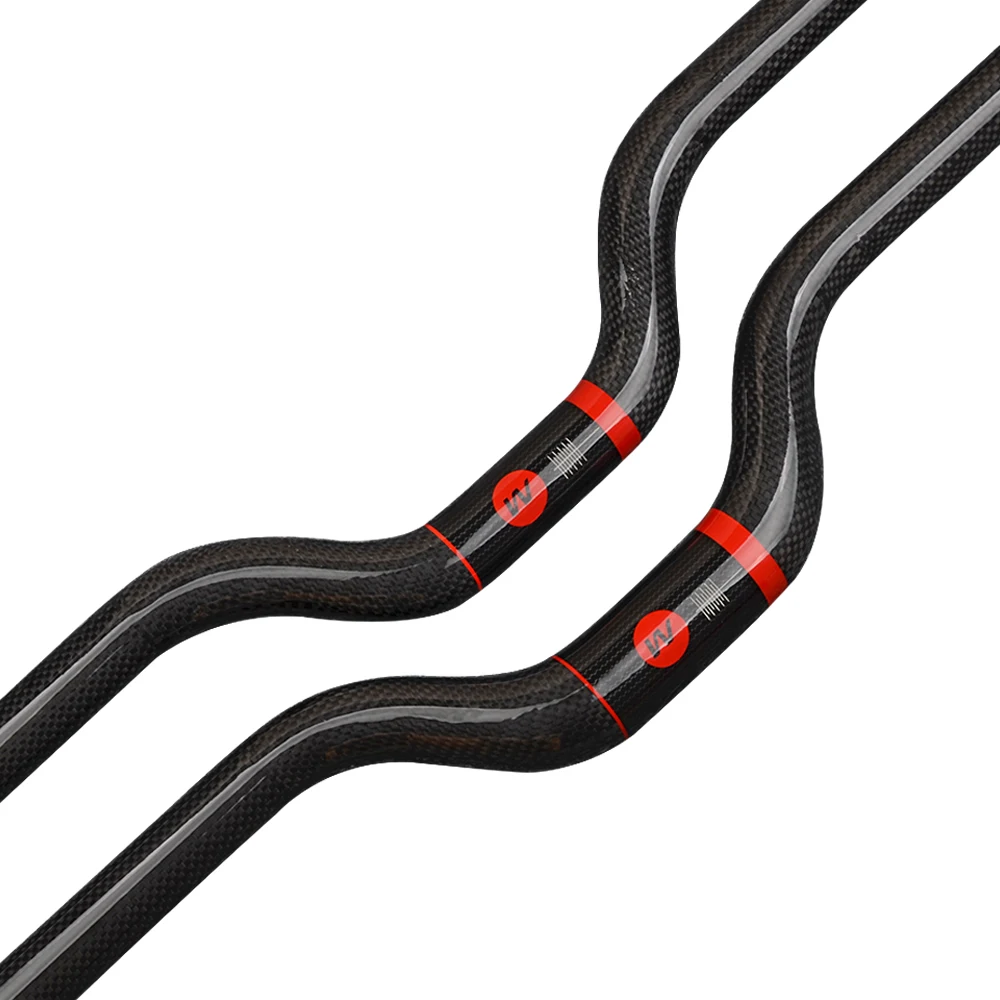 

Glossy Bicycle Handlebar MTB Carbon Handlebar 3K Full Carbon Fiber Wanyifa Handlebar with Stem 25.4/31.8mm Bike Spare Parts