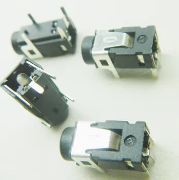 

100pcs Phone Jack 3.5mm 1/8" 5 contact 4 conductor Tip Ring Sleeve Microphone stereo audio socket through hole right angle