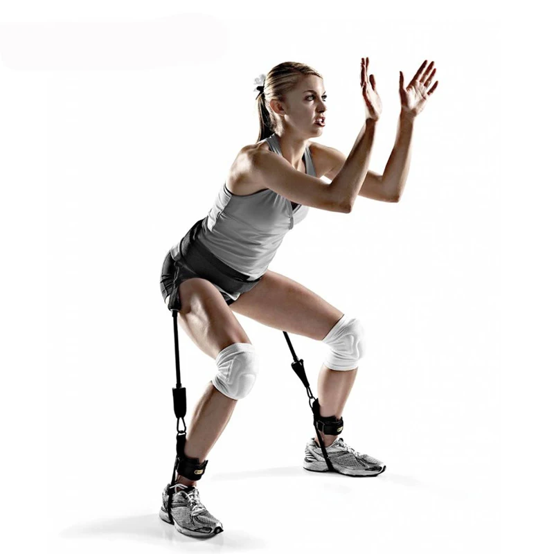 Adjustable Padded Jump Training Belt Resistance Band Strap Trainer Leg