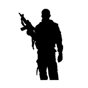 

Cool Soldier Car Sticker Waterproof Window Funny Decoration Automotive Creative Wall Tuning for Cars Styling Ornament