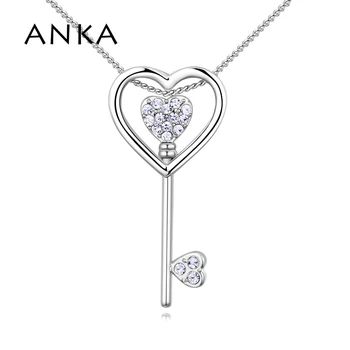

ANKA fashion key rhinestone pendant necklaces for women girl jewelry necklaces Austrian Valentine's Day Gift #129282