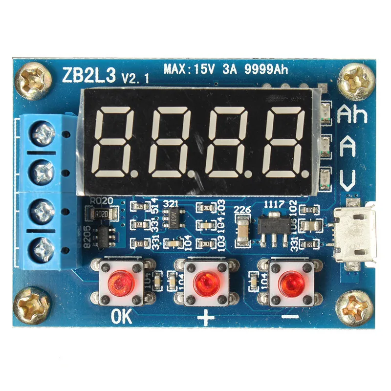 1.2v - 12v 18650 Li-ion Lithium Battery Capacity Tester + Resistance Lead-acid Meter Discharge | Инструменты