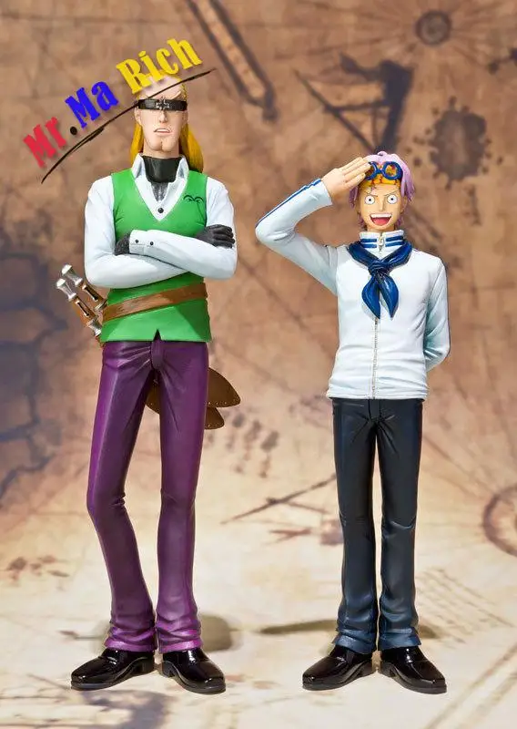 

2pcs/set One Piece Coby And Helmeppo Anime Collectible Action Figures Pvc Collection Toys For Christmas Gift Free Shipping