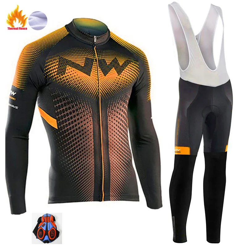 Northwave Pro Team Зимняя одежда для велоспорта дышащая Ropa Ciclismo Одежда с длинным рукавом для горного велосипеда одежда для спорта на открытом воздухе - Цвет: 11
