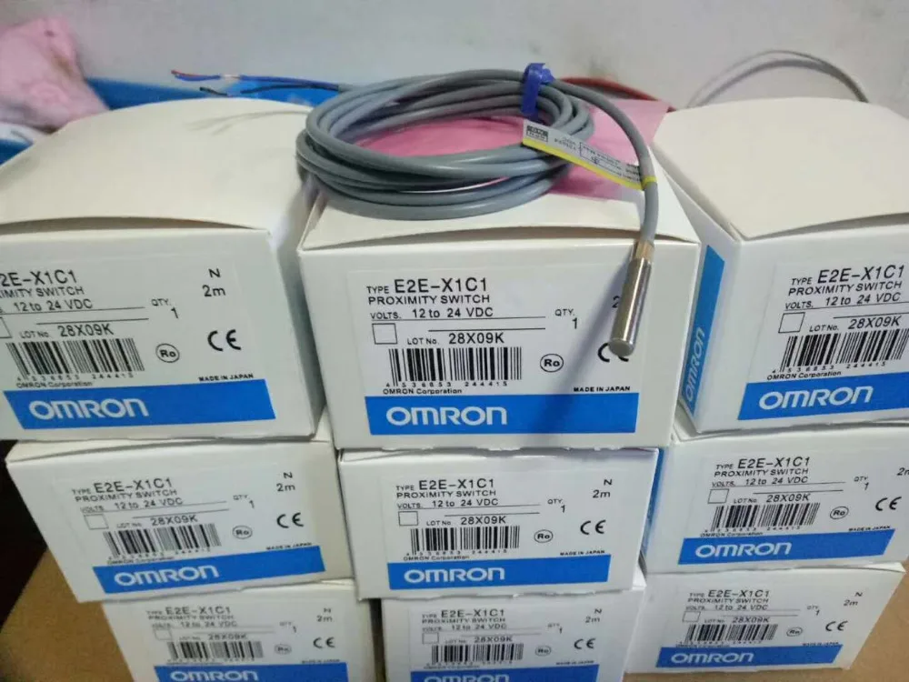 Omron E2E-X1C1 NPN NO Inductive Proximity Sensor E2EX1C1 Cable New In Box 