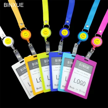 

BINXUE Cover Card & ID Holders,Access control Work card identification tag badge 1.5 cm wide Customizable transverse