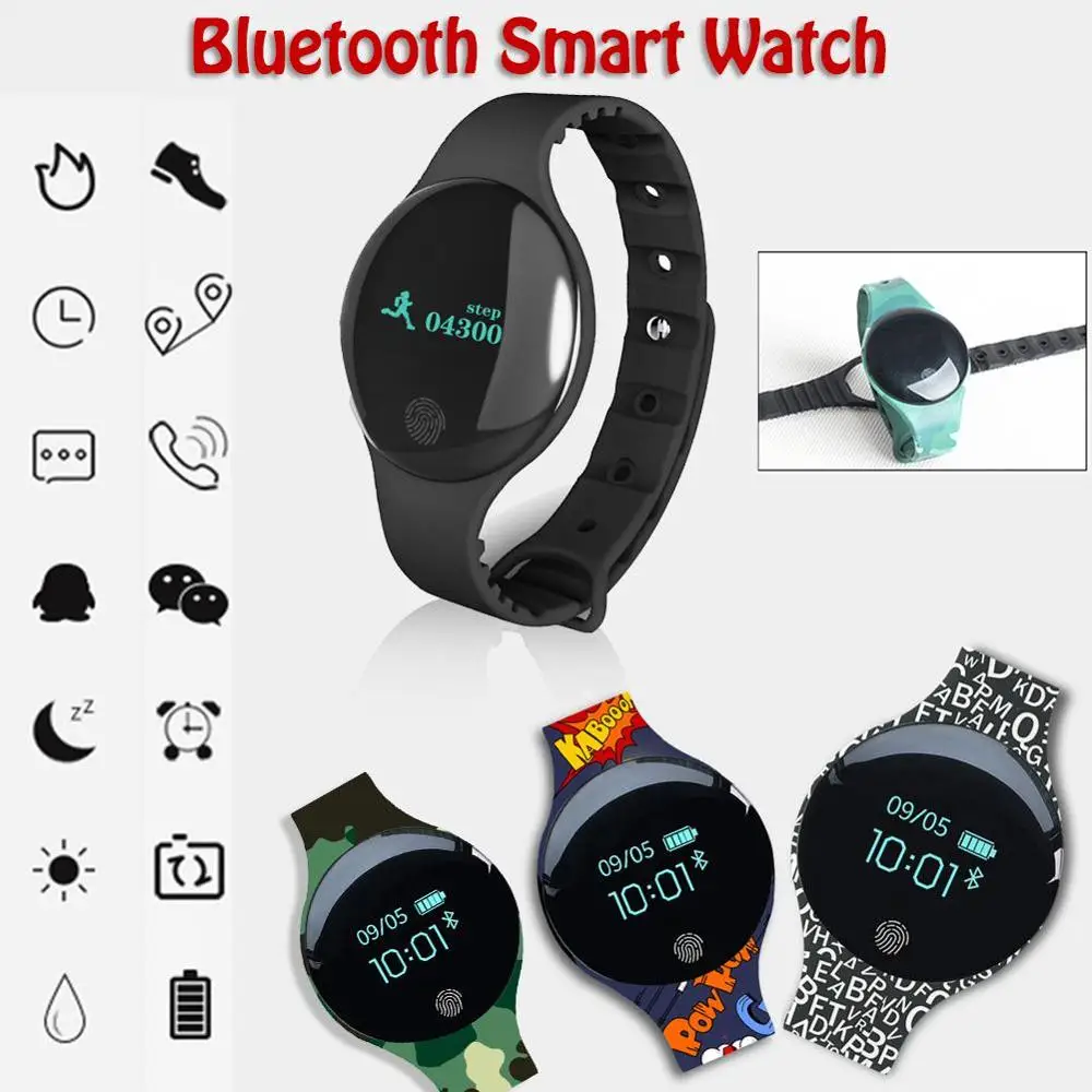 Reloj Deportivo Hombre Bluetooth Смарт часы H8 Женский Детский браслет светодиодный