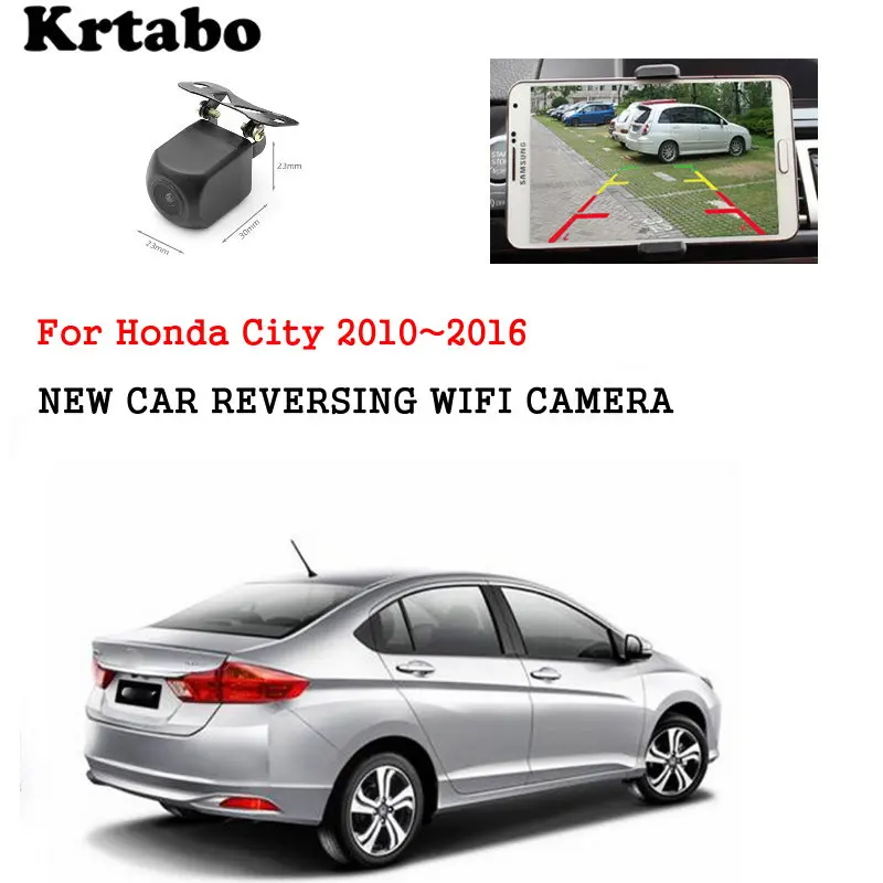 Автомобильная беспроводная камера заднего вида для Honda City 2010 ~ 2016 ночного видения