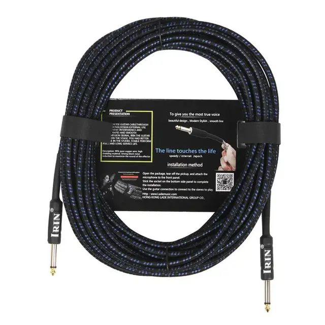 10M Electric Guitar Bass Cable Audio Cable Speakers Guitar Connecting