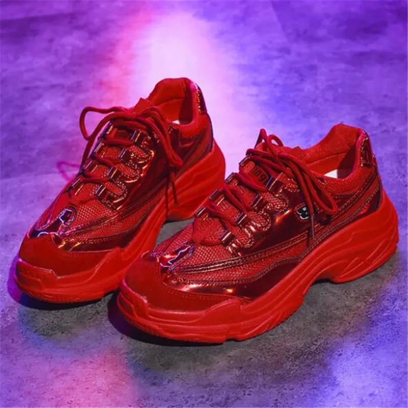 

Women Casual Shoes 2019 Autumn Mesh Women Shoes Flats Platform Lace-Up Fashion Breathable Women Sneakers Woman zapatos de mujer