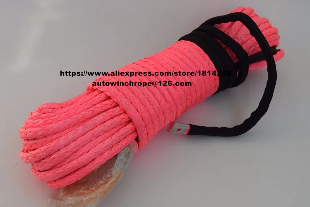 

Pink 3/8"*100ft Synthetic Rope,Spectra Winch Cable,3/8" Off Road Rope,ATV Synthetic Winch Rope