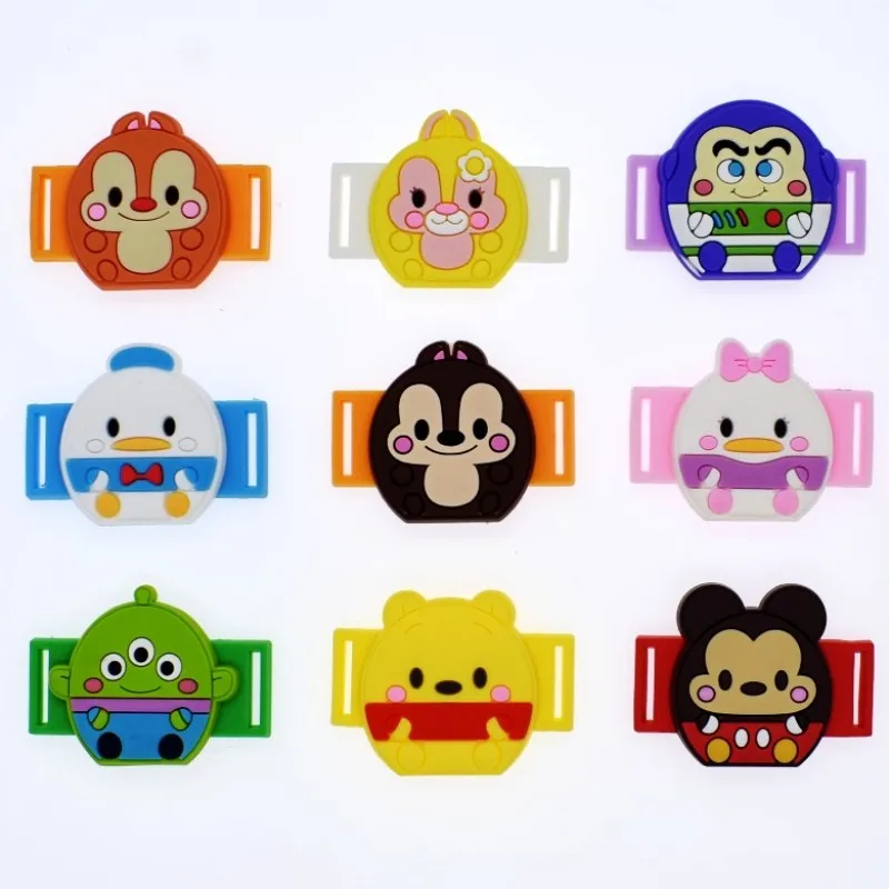 

9pcs Cartoon Cute Duck/Mouse/Bear Soft PVC Kids Shoes Decorations Shoes Lace Adapter Kindergarten Gift Shoe Lace Dubraces