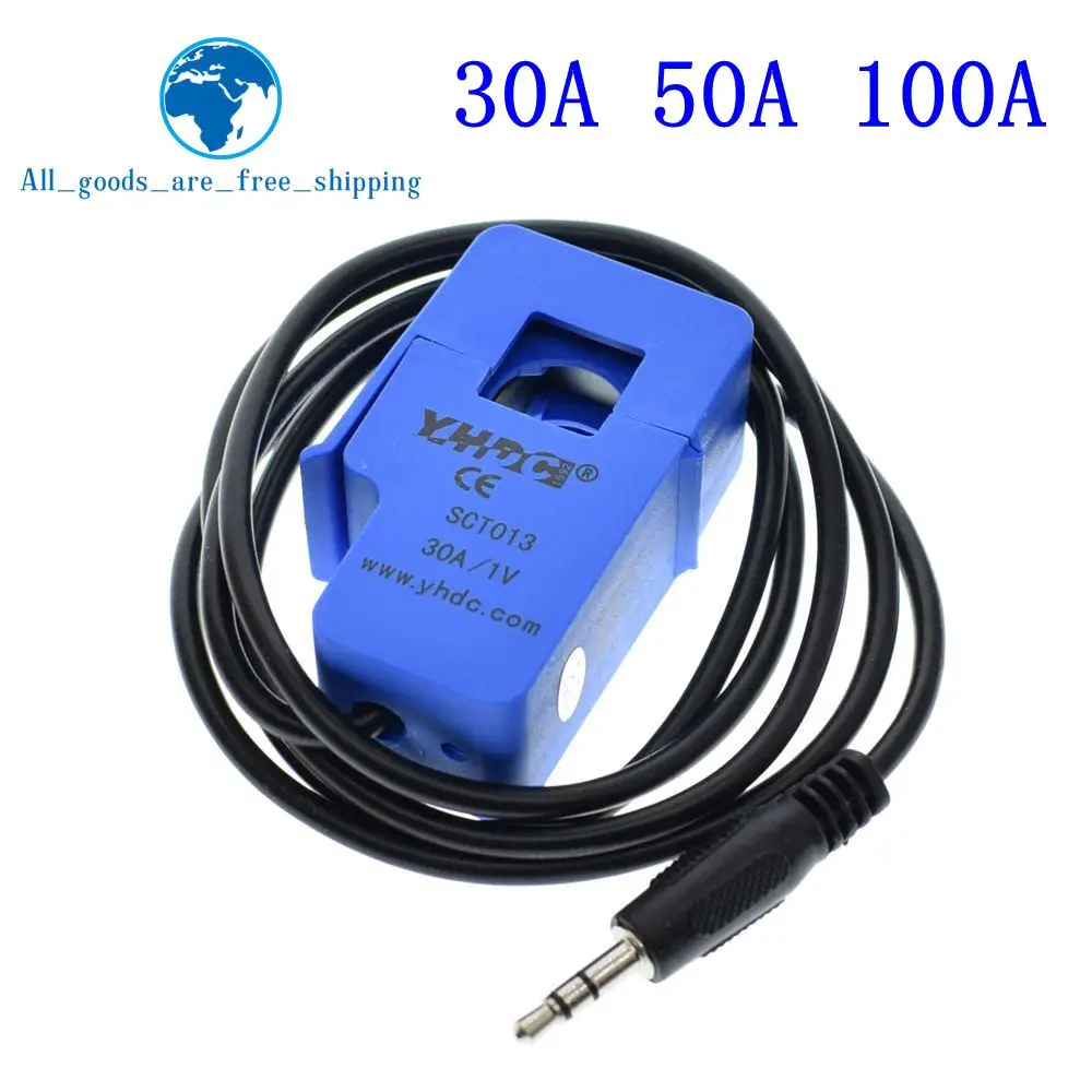 Высокое качество 30A 50A 100A SCT-013-030 SCT-013-050 SCT-013-000 Неинвазивная переменного тока Датчик Разделение сердечника трансформатора тока