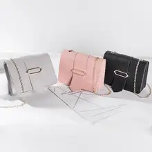 Women Messenger Bag Fashion Chain Design Single-shoulder Crossbody Bag Casual Mobile Phone Mini Square Bag Pu Leather Handbags women s new leather mini mobile phone bag casual children s leather mini mobile phone bag